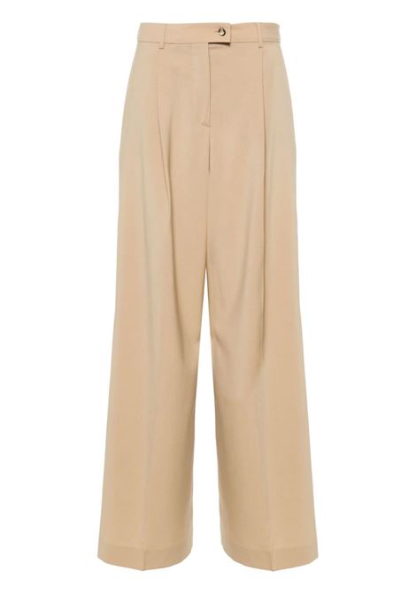 Pantaloni a gamba ampia vela in beige Maxmara Sportmax - donna